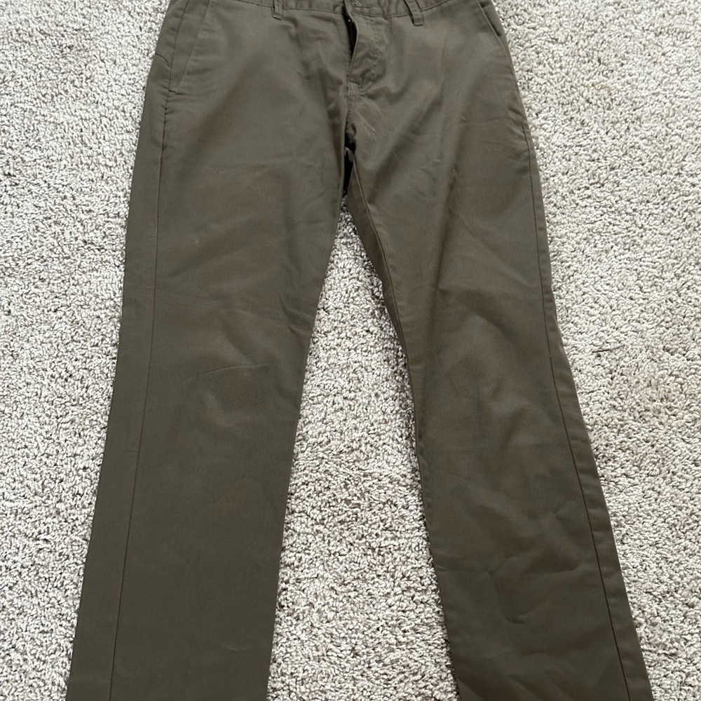 Mens Volcom pants size 30 Brown- Olive